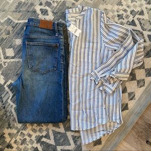 NWT J.Crew Classic Stripe Shirt